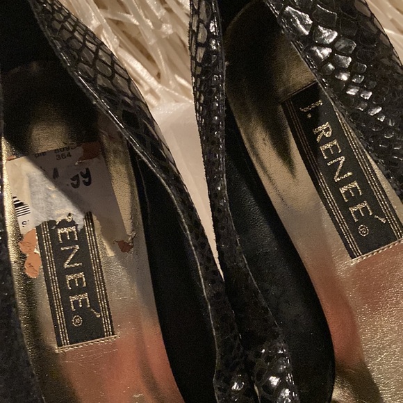 J. Renee Black Gold Lion Shoes Sz 10M - Picture 12 of 16